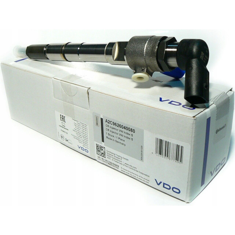 Inyector VDO Continental 03L130277B Nuevo Original 1.6 TDI (CAYC / CAYB / CAYA)